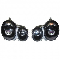 phares design, noir,  H7/H7, DE, régl. pneum.      W210,