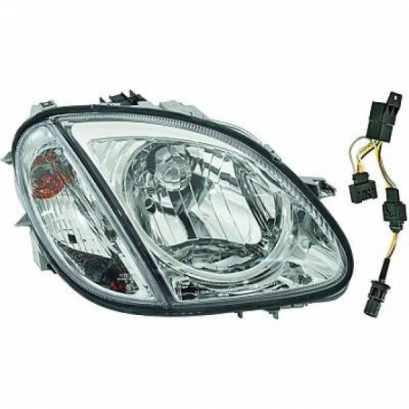 phares design, chrome, H4, avec clign., pour règl. électr. R170, phares design, chrome, H4, avec clign., pour règl. électr. R170,
