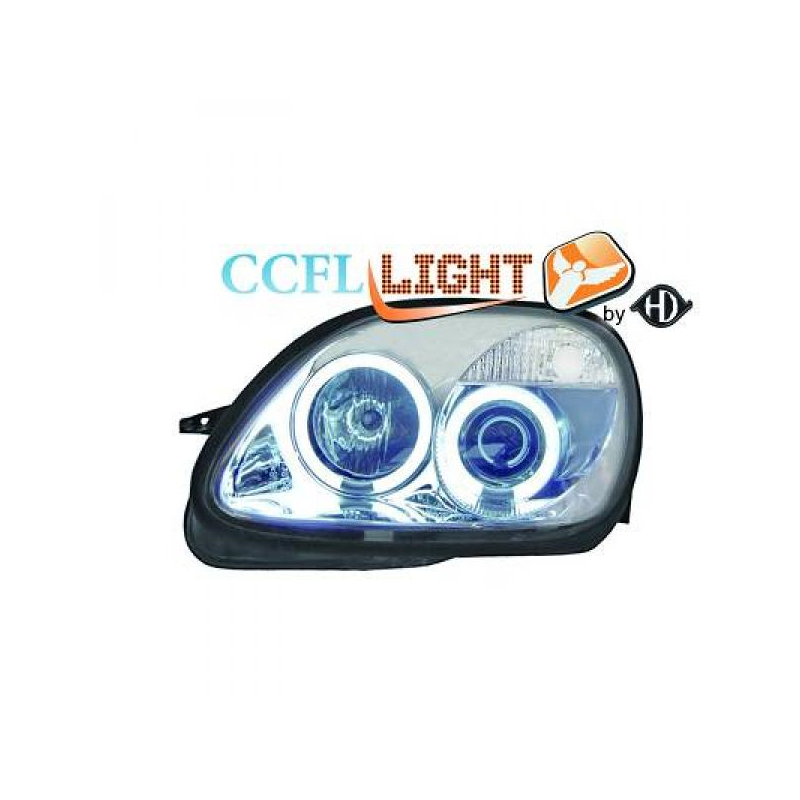 phares design angel eyes, CCFL Cool Lights, chrome, H1/H1     SLK,