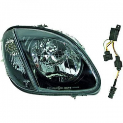 phares design, noir, régl. électr., H7/H7, avec clign.,   R170
