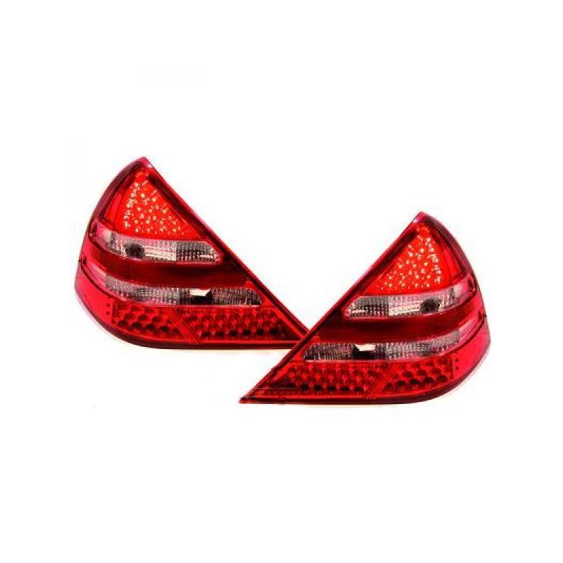 Feux arrière LED Design rouge-blanc Mercedes R170