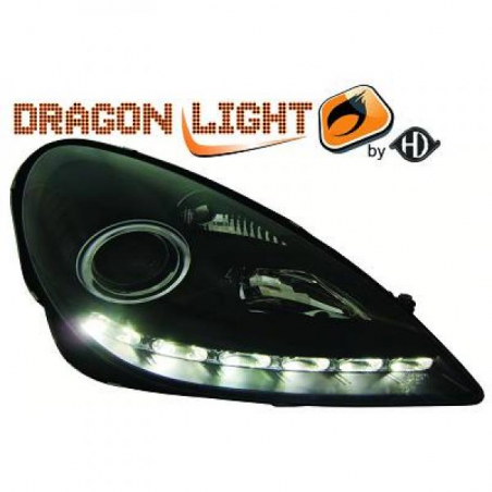 phares design, angel eyes, noir MERC. SLK, phares design, angel eyes, noir MERC. SLK,