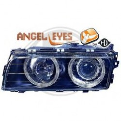  phares design, noir, avec clign., correct. phare, DE + anneaux        E38, 