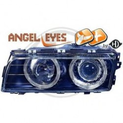  phares design XENON, noir, correct. phare, ballast, anneaux       E38, 