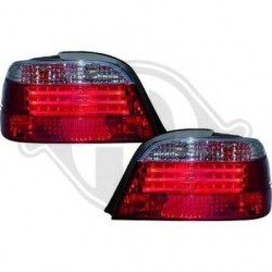  feux arrières design, rouge/blanc, LED            E38, 