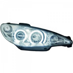 phares design angel eyes, CCFL Cool Lights, chrome, H1/H1      206,