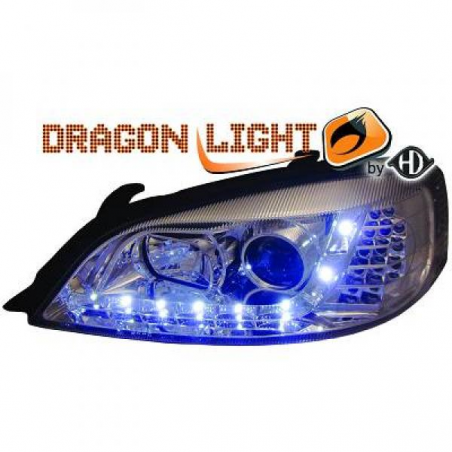 fari con LED diurni, DragonLights, chrome ASTRA G fari con LED diurni, DragonLights, chrome ASTRA G