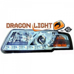 fari con LED diurni, DragonLights, chrome, con clign. PASSAT