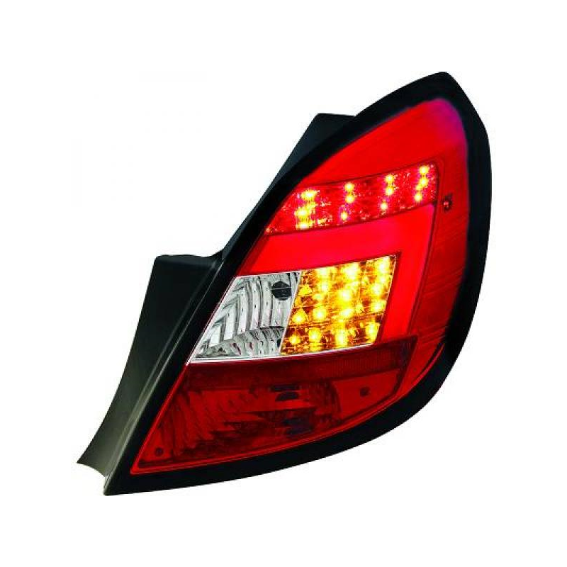 feux arr. design, set, cristal/rouge-chrome    CORSA D