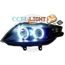  phares design angel eyes, CCFL Cool Lights, noir, H1+H7, avec correct.      BMW Z4, 