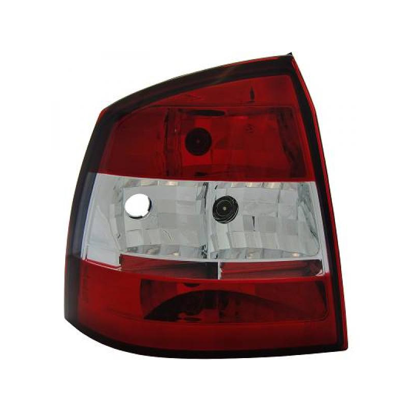 Feux arrière Opel Astra rouge/blanc 3/5-portes