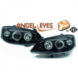 phares Angel Eyes "New Style", noir, régl. électr.,    ASTRA G