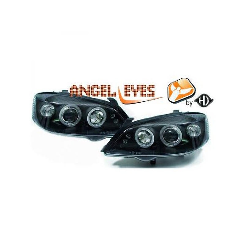 phares Angel Eyes "New Style", noir, régl. électr.,    ASTRA G