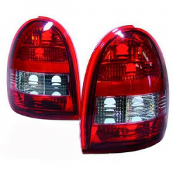Feux arrière design rouge-blanc Opel Corsa B, 3-portes