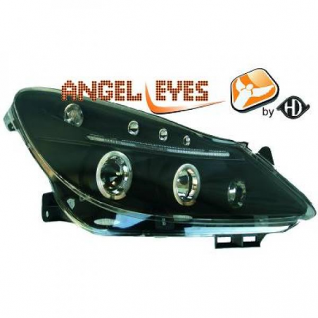 phares design, noir, pour régl. électr., avec clign., anneaux CORSA D phares design, noir, pour régl. électr., avec clign., anneaux CORSA D