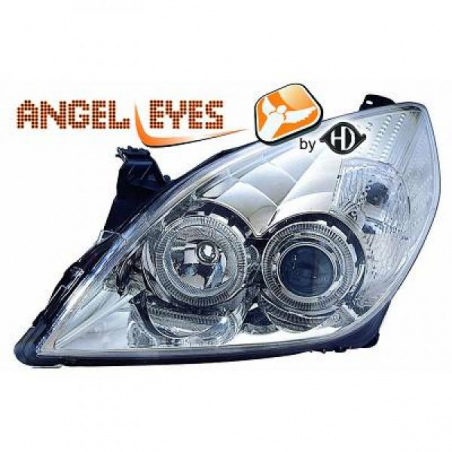 phares design, chrome, H7+H7, pour régl. éléctr., anneaux VECTRA C phares design, chrome, H7+H7, pour régl. éléctr., anneaux VECTRA C