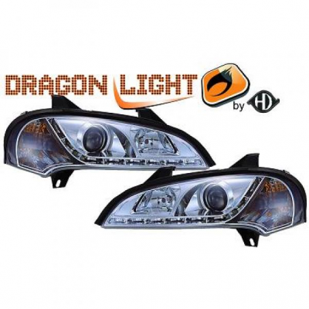fari con LED diurni, chrome TIGRA, fari con LED diurni, chrome TIGRA,