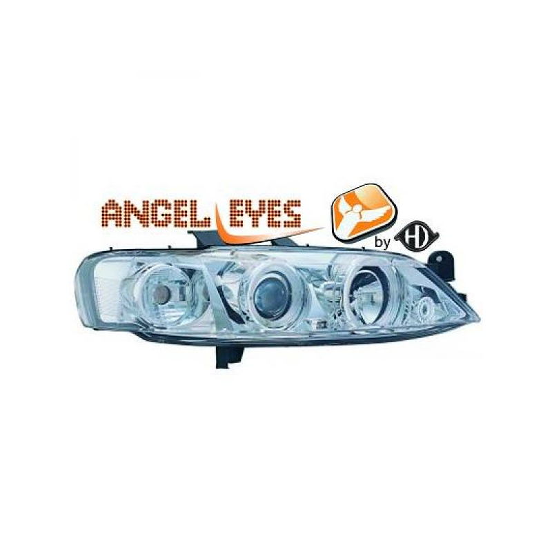 phares design, chrome, règl. électr., anneaux      VECTRA, 