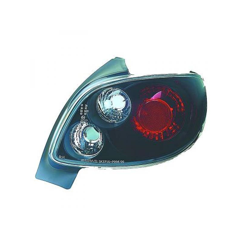 Feux arrière design noir Peugeot 206