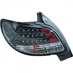 Feux arrière design noir LED Peugeot 206, sauf CC