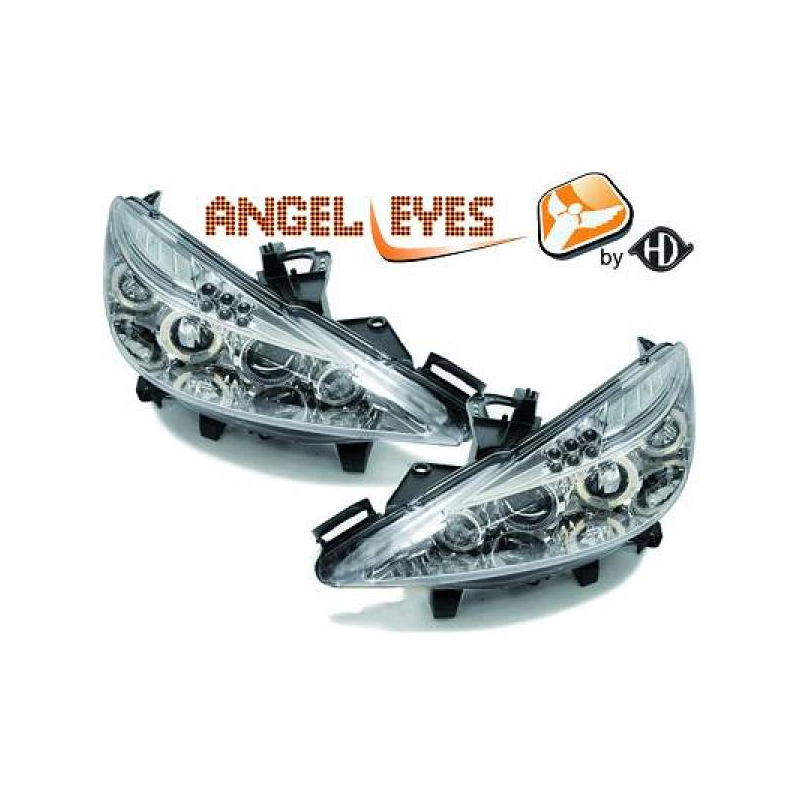 phares design, chrome, avec correct. phare, anneaux     207