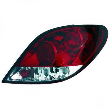 Feux arrière design rouge/blanc côté Peugeot 207 Feux arrière design rouge/blanc côté Peugeot 207