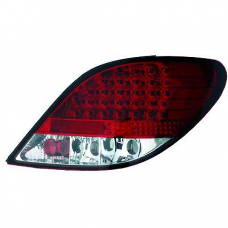 Feux arrière Design rouge/blanc LED Peugeot 207