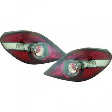 Feux arrière design rouge LED Peugeot 207cc