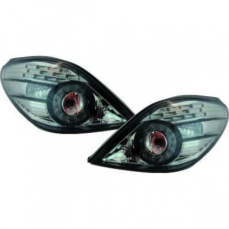 Feux arrière design noir LED pour Peugeot 207cc