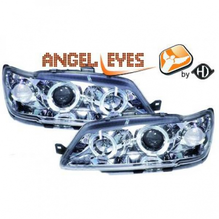phares design, chrome, règl. man., anneaux 306, phares design, chrome, règl. man., anneaux 306,