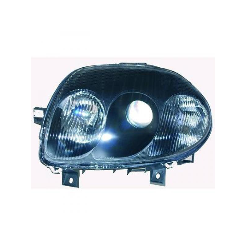 phares design, noir, DE+HB3/H7,     CLIO,