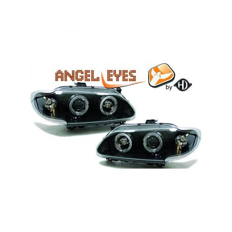 phares design, noir, règl. man., anneaux       MEGANE,