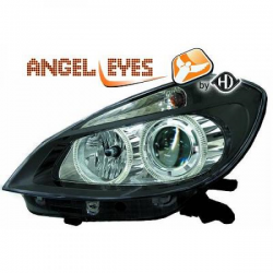 phares design, noir, H7/H7, règl. électr.      CLIO,