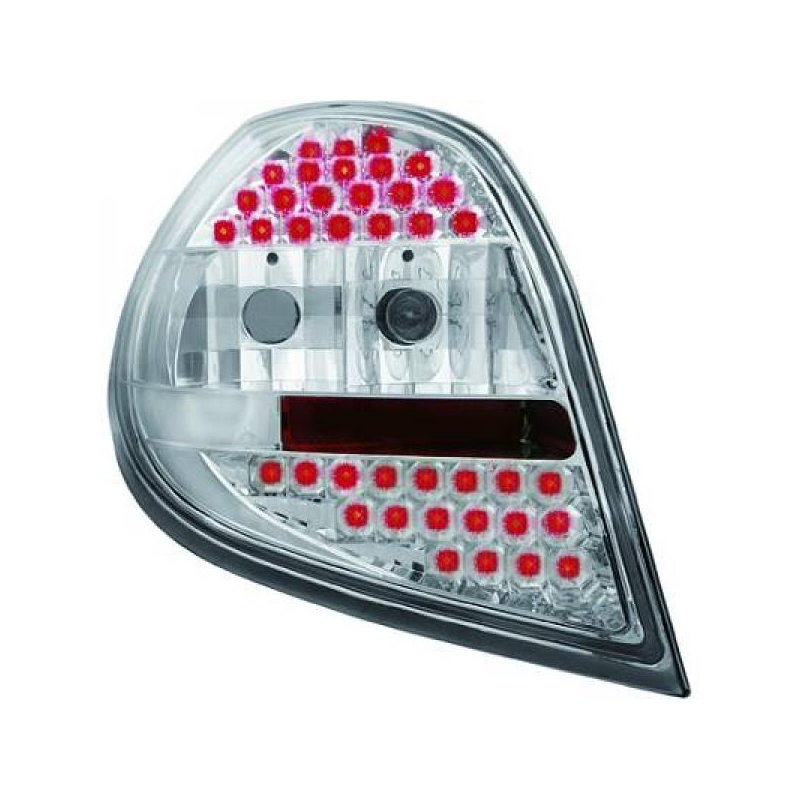 Feux arrière LED design chrome Renault Clio