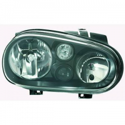 phares design, noir, H7/H1/H3, règl. électr.      GOLF,