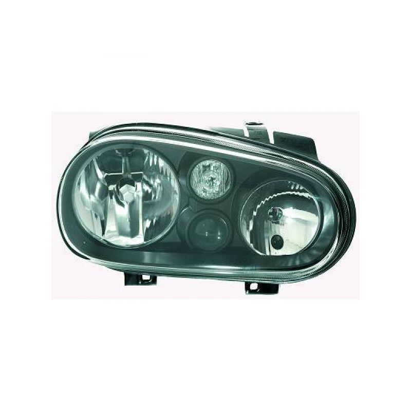 phares design, noir, H7/H1/H3, règl. électr.      GOLF,