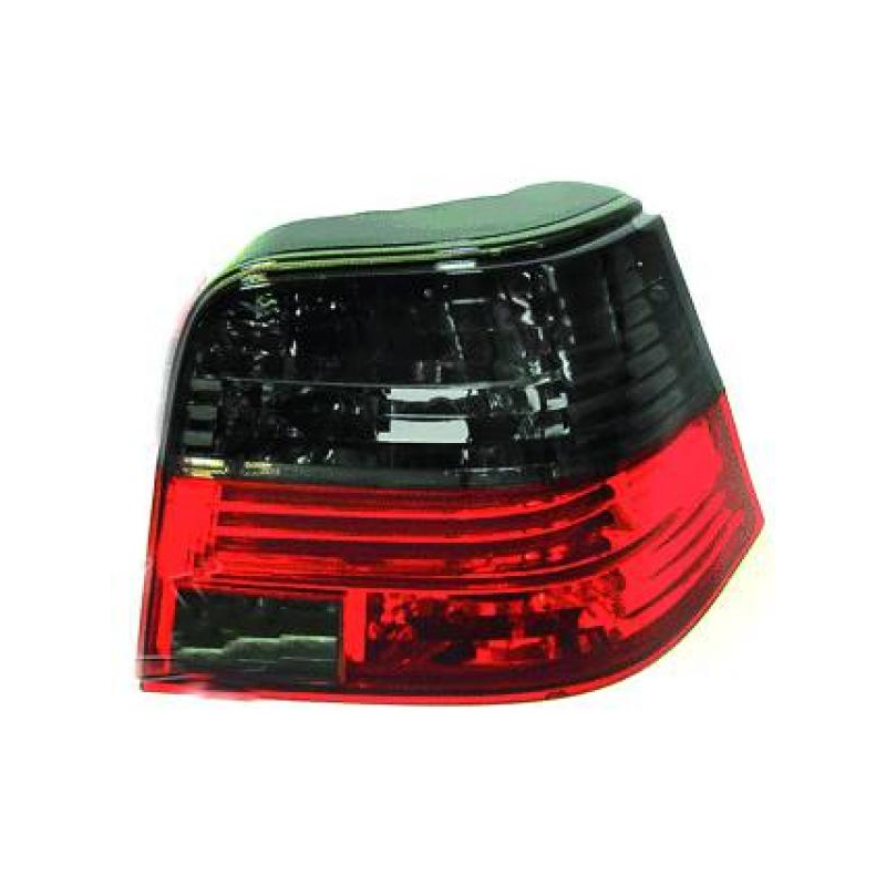Feux arrière design rouge/noir, Volkswagen Golf, 4-portes