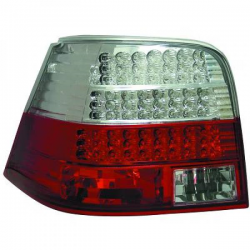 Feu arrière gauche LED rouge/blanc, Volkswagen Golf 4, 3/5-portes