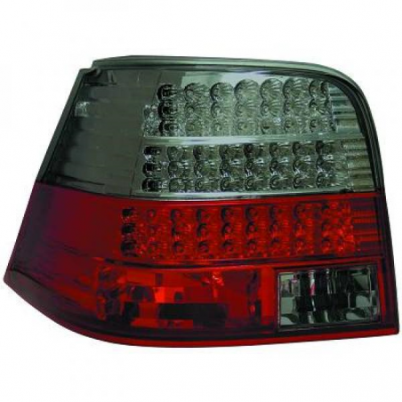 Feux arrière LED rouge/noir Volkswagen Golf 4, 3/5-portes