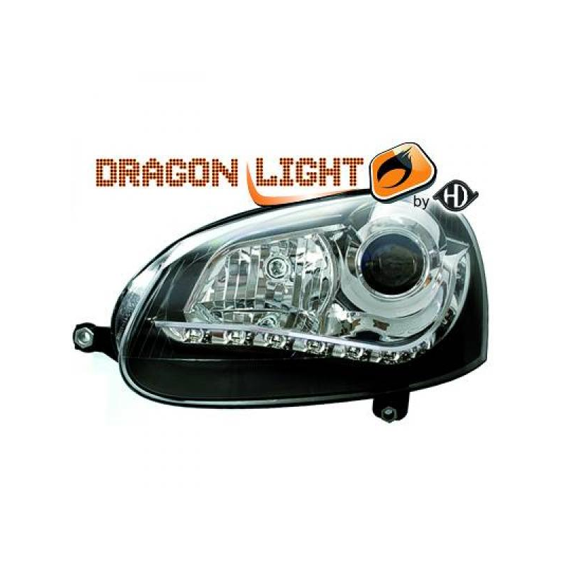 fari a LED con luci di marcia diurna, nero GOLF 5,