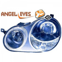 phares design, noir, H7/H7, correct. phare, anneaux      POLO, 