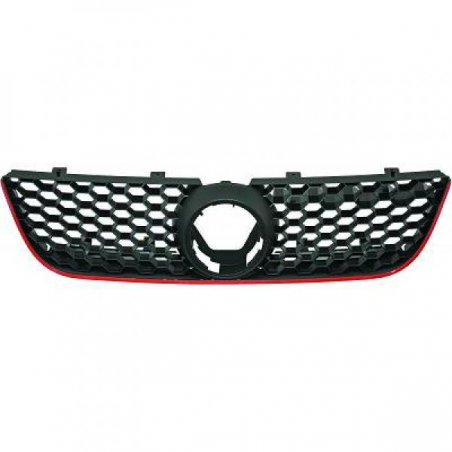 griglia Design nero/rosso, vernice, Look Gti VW POLO, griglia Design nero/rosso, vernice, Look Gti VW POLO,