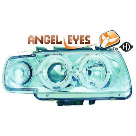 phares design, chrome, régl. man., anneaux POLO, phares design, chrome, régl. man., anneaux POLO,