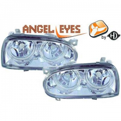 phares design, chrome, anneaux      GOLF,