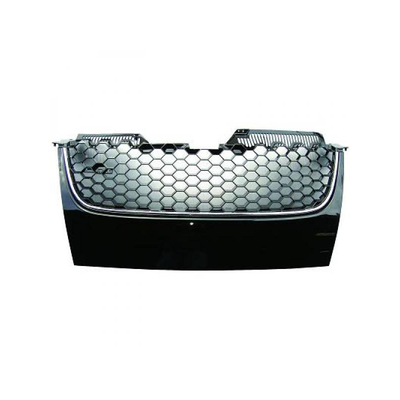 calandre Sport, baguette chromée, sans motif  Volkswagen Golf 5 Gti