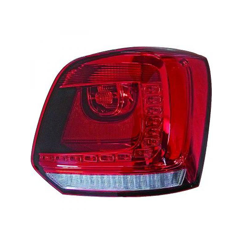 Feux carDNA LED VW Polo 6R rouge/fumé