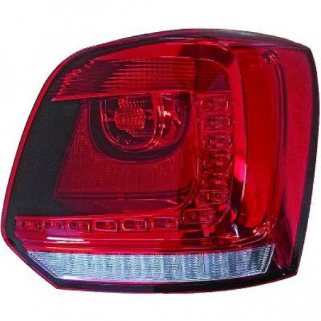 Feux carDNA LED VW Polo 6R rouge/fumé