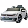 Voiture Enfant Volkswagen Golf VII GTI Blanche Sur batterie 12V Incluse. SD et télécommande - dès 3 ans Voiture Enfant Volkswagen Golf VII GTI Blanche Sur batterie 12V Incluse. SD et télécommande - dès 3 ans