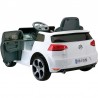 Voiture Enfant Volkswagen Golf VII GTI Blanche Sur batterie 12V Incluse. SD et télécommande - dès 3 ans Voiture Enfant Volkswagen Golf VII GTI Blanche Sur batterie 12V Incluse. SD et télécommande - dès 3 ans