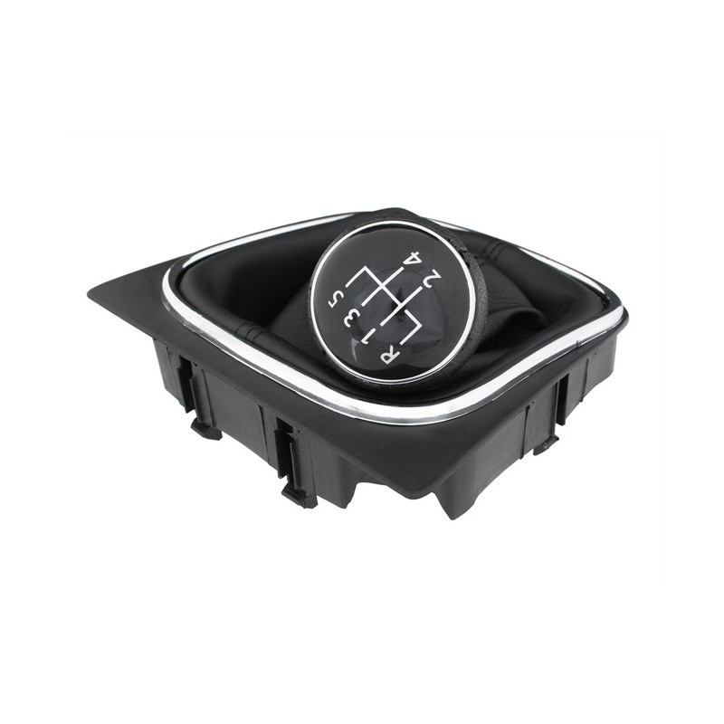 Pommeau / levier 5 vitesses avec cadre chromé